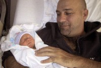 Kevin Gage with infant son Ryder - Jan 2007
